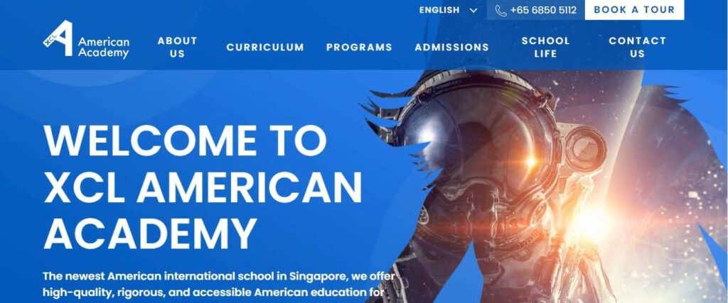 XCL American Academy Singapore Homepage