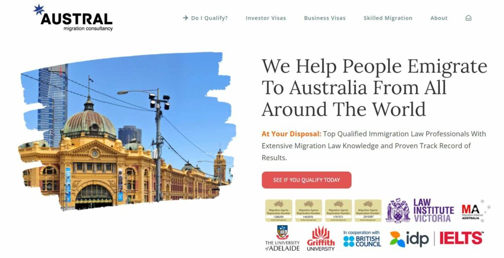 Austral Migration Consultancy Homepage