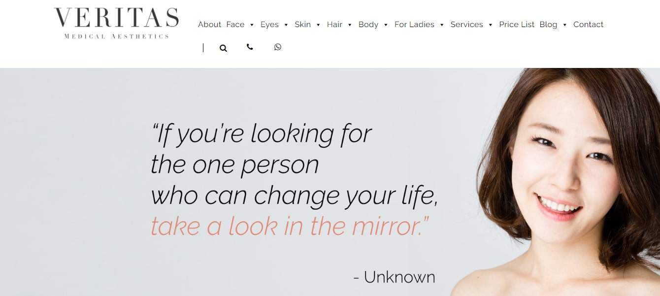 Veritas Medical Aesthetics Homepage