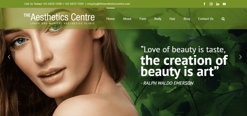 The Aesthetics Center Homepage