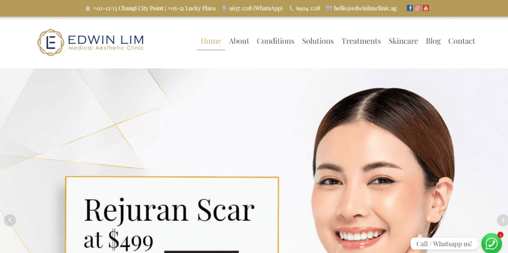 Edwin Lim Medical Aesthetic Clinic Homepage