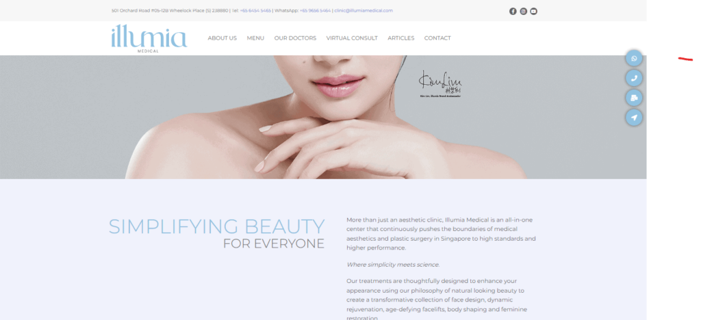 ILLUMIA Medical Homepage