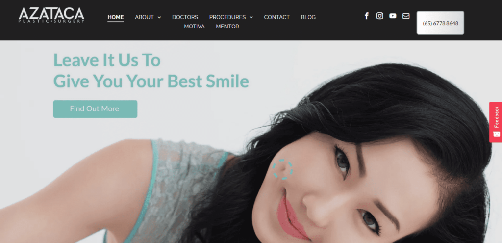 AZATACA Plastic Surgery Centre Homepage