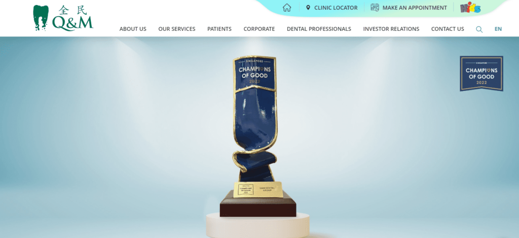 Q & M Dental Group Homepage