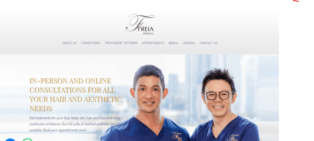 Freia Medical Homepage
