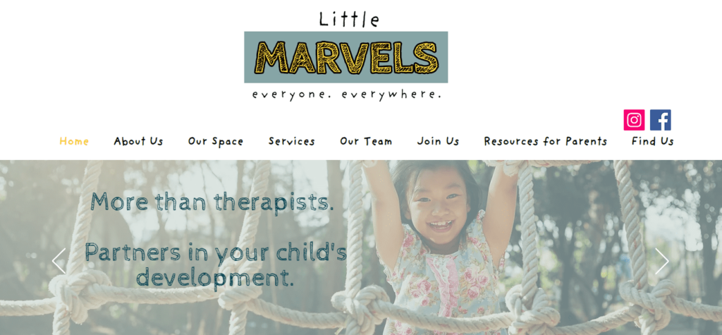 Little Marvels Therapy Homepage