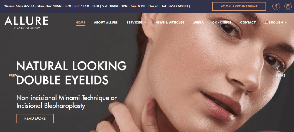 Allure Plastic Surgery Homepage