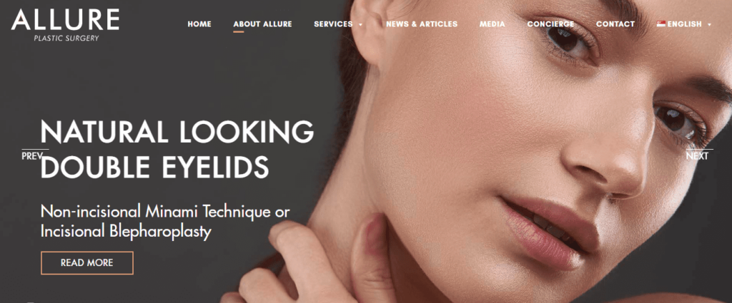 Allure Plastic Surgery Homepage