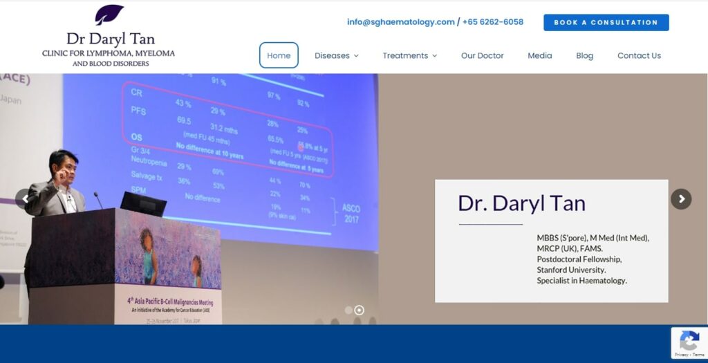 Clinic for Lymphoma, Myeloma, and Blood Disorders - Dr. Daryl Tan