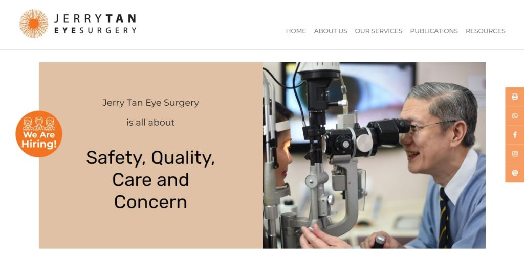 Jerry Tan Eye Surgery' Homepage