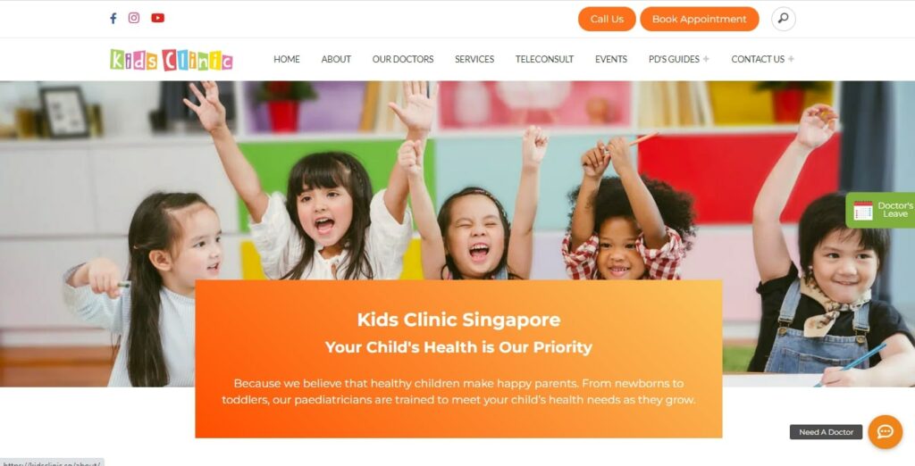 Kids Clinic' Homepage