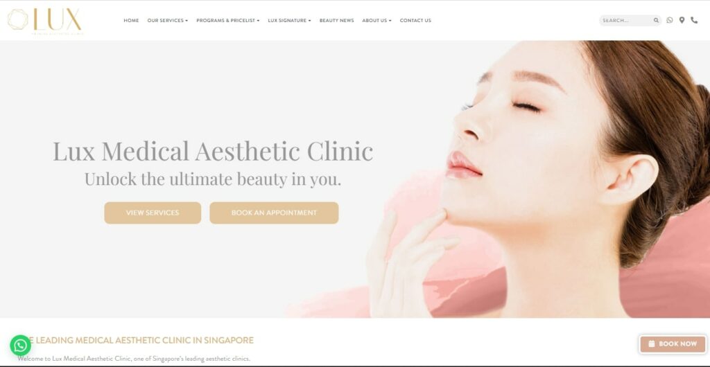 Lux Medical Clinic' Homepage