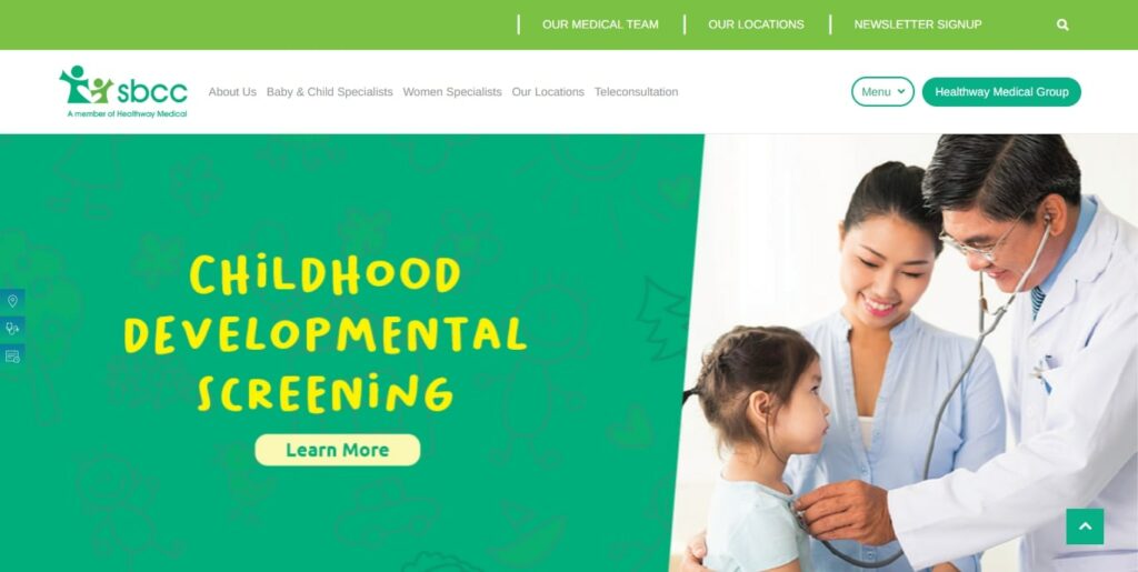 SBCC Baby & Child Clinic' Homepage