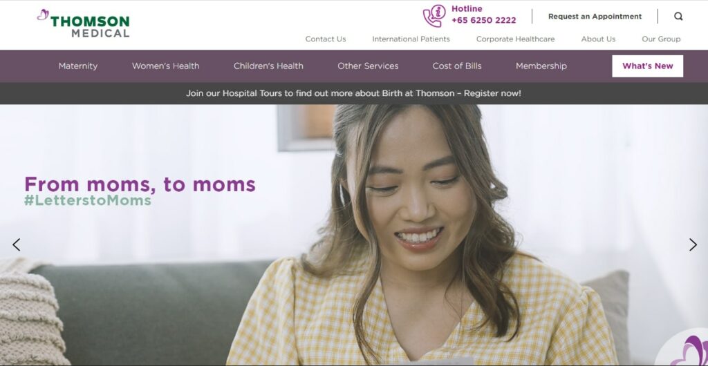 Thomson Medical Center' Homepage