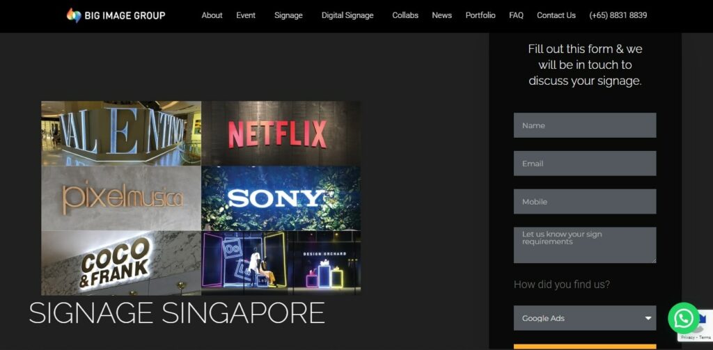 Big Image Group Homepage