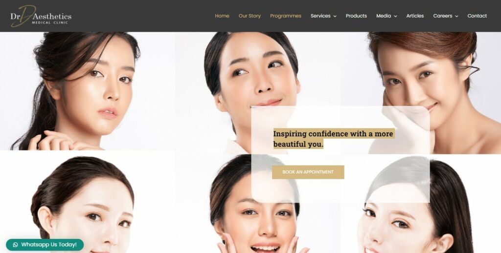 Dr. D Aesthetics Medical Clinic Homepage