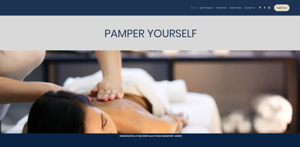 Grandeur Spa Homepage