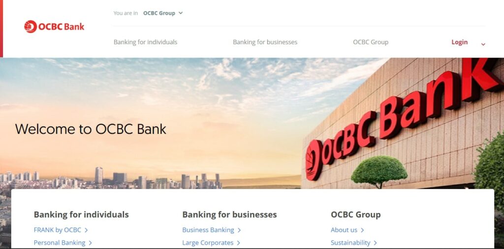 OCBC Premier Private Client Homepage