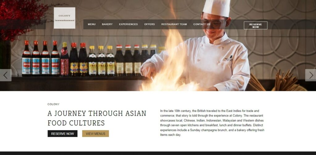 Colony at The Ritz Carlton's Homepage