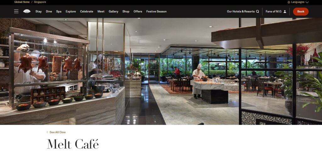 Melt Café at Mandarin Oriental's Homepage