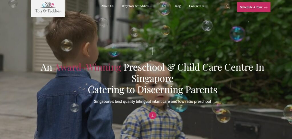 Tots & Teddies Homepage