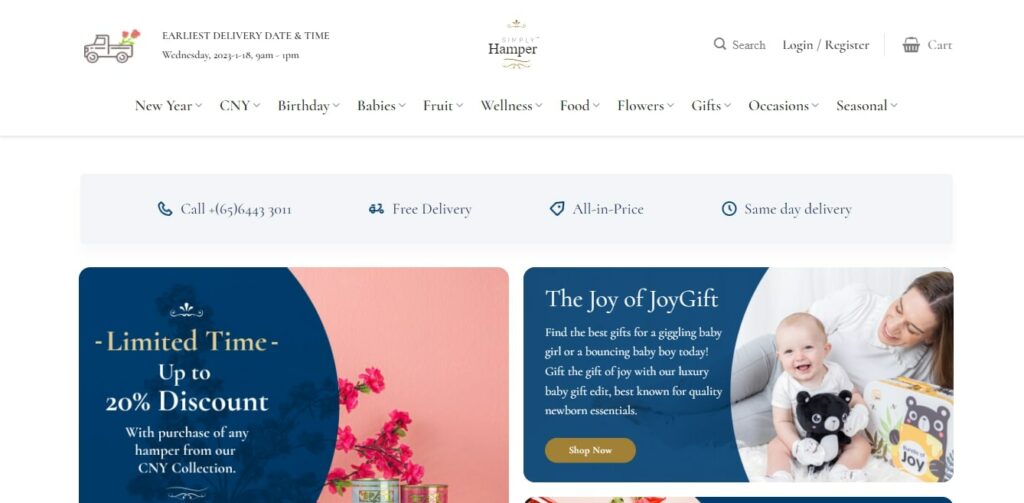 Simply Hamper Singapore's Homepage