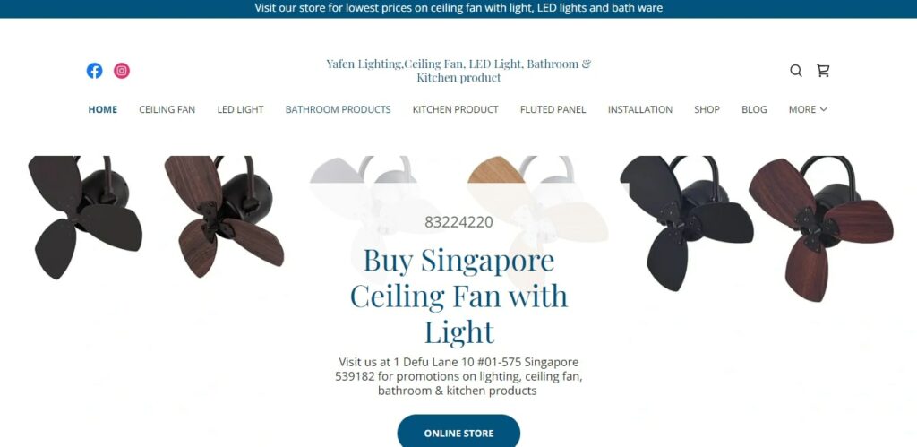 Yafen Lighting & Ceiling Fan's Homepage