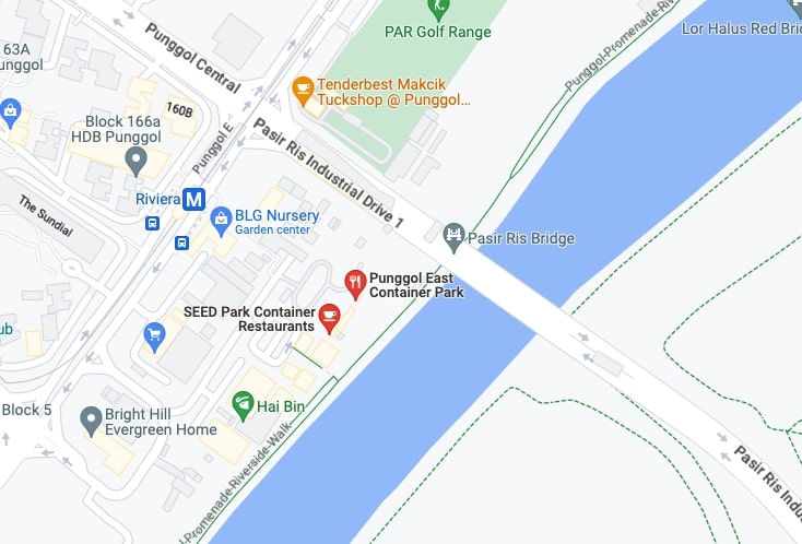 Location of Punggol Container Park