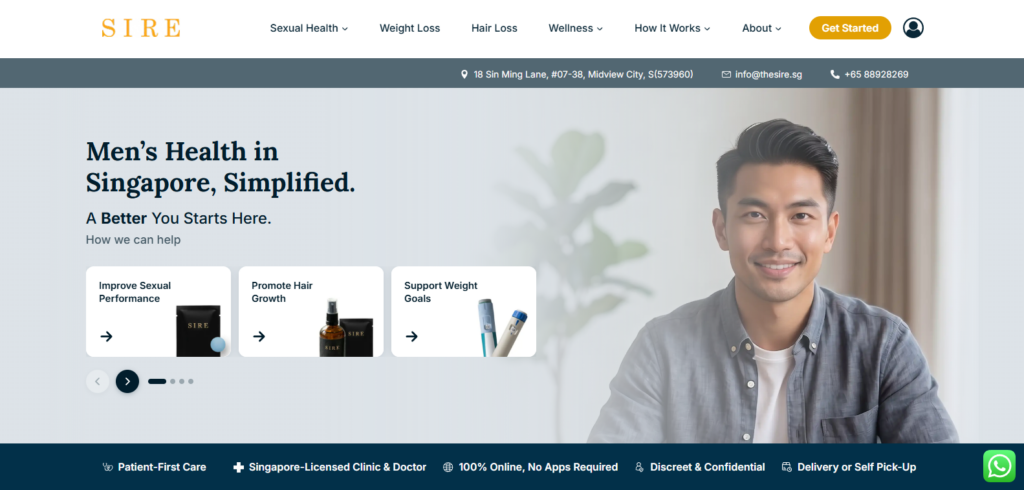 the sire homepage
