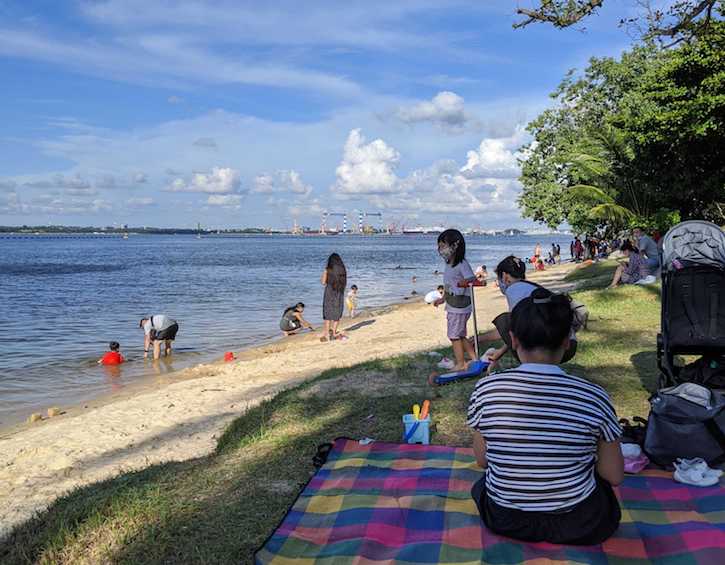 Enjoy and swim at Sembawang Beach.
