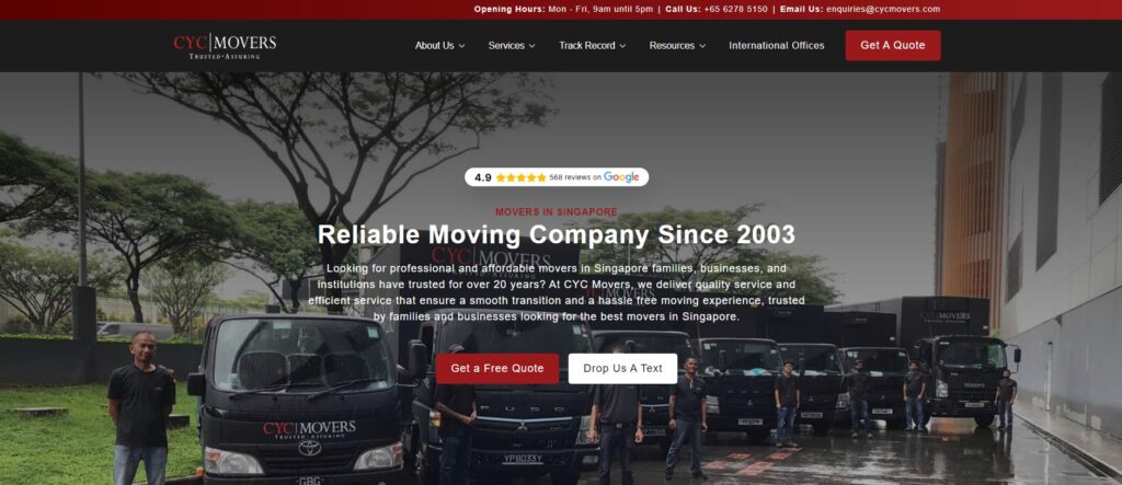 cyc movers homepage