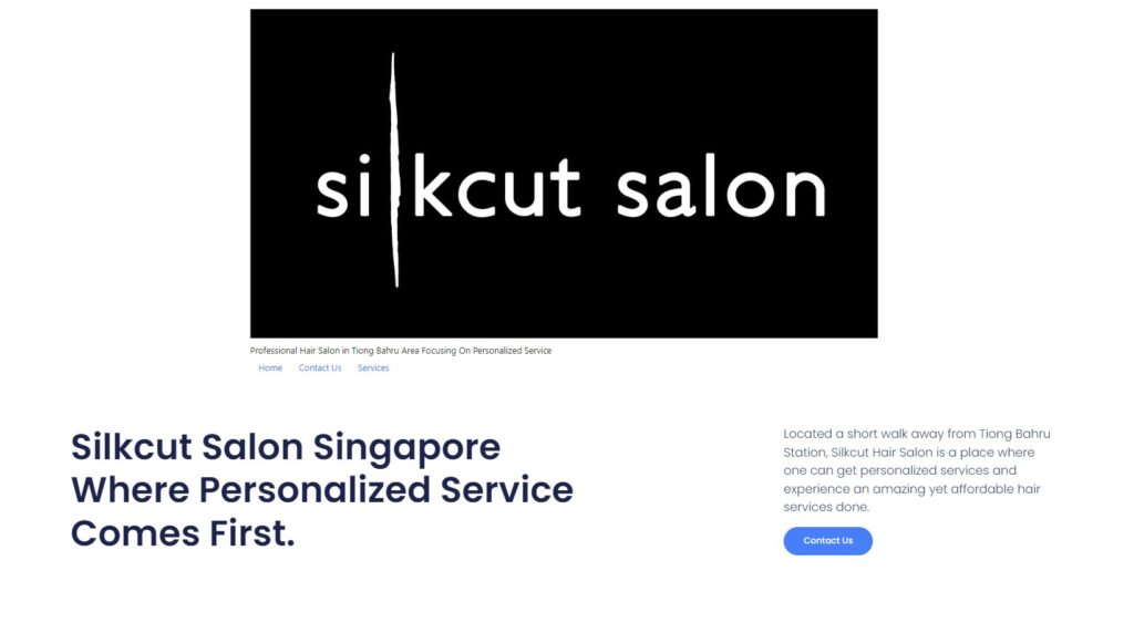 silk cut salon homepage