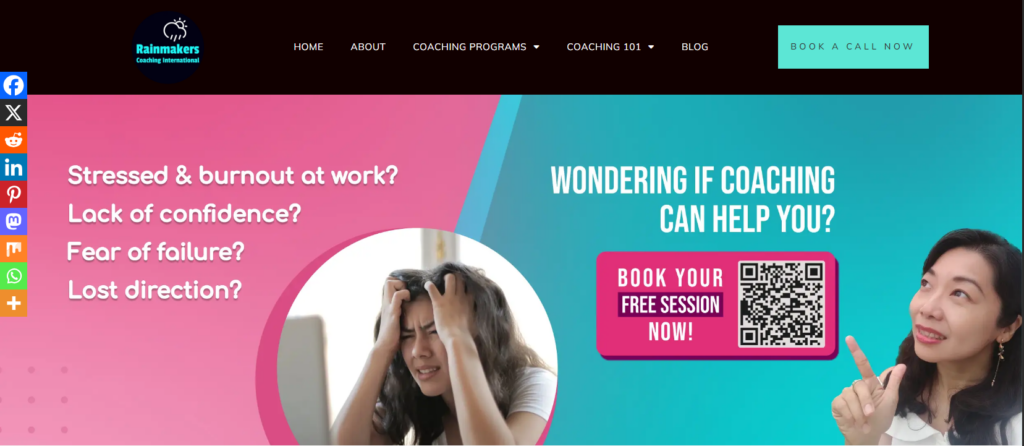 Rainmakers Coaching International homepage