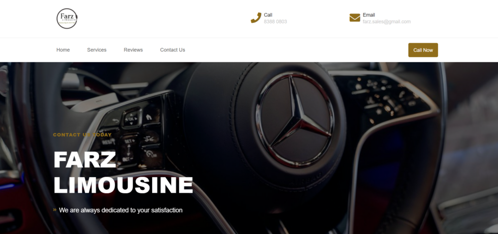 farz limousine homepage