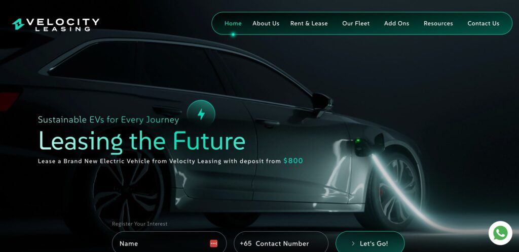 velocity leasing homepage