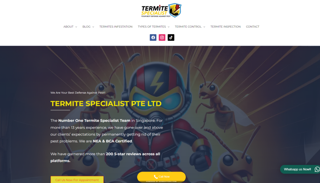 termite specialist homepage