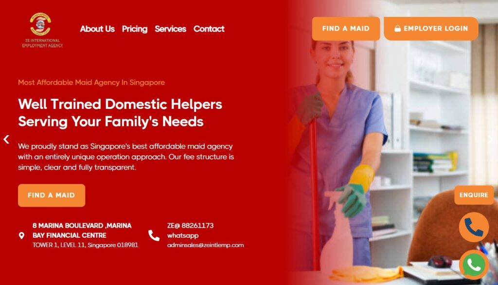 ze international employment homepage